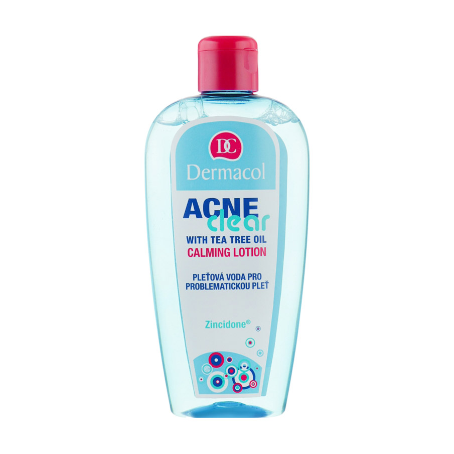 Очищувальний лосьйон Dermacol AcneClear Calming Lotion для проблемної шкіри з олією чайного дерева, 200 мл